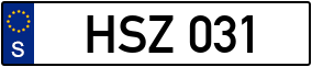Trailer License Plate